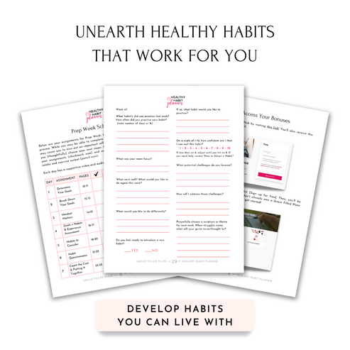 Healthy Habit Planner – GraceFilledPlate